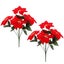 artificial poinsettia fake flower Artificial Poinsettia Simulation Christmas Carousel 6