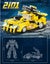 New - Robot Car 2-in-1 Building Blocks Set Transformers BumbleBee -CN31 Carousel 4