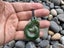 Greenstone Nephrite Jade Whale Tail Fish Hook #014CS Carousel 1