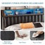 Double Size Bed Frame Bedroom Furniture Mattress Base Upholstered PU Metal RGB Carousel 6