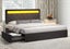 Double Size Bed Frame Base LED Bedroom Furniture Mattress Upholstered Platform Carousel 1