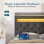 Double Size Bed Frame Base LED Bedroom Furniture Mattress Upholstered Platform Carousel 7