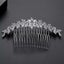 Silver Bridal or Evening Hair Comb with CZ Diamonds "Kendall" Carousel 3