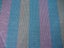 Polyester - Pink, Cream and Mid Blue Stripes - 3.10M x 156cm Carousel 2