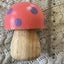 Set of two wooden mushrooms, 5.5cm Carousel 9