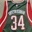 Rare 2014 Giannis Antetokounmpo Rookie Season Milwaukee Bucks Jersey Medium Carousel 4