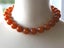 Genuine Bakelite Large beaded Chunky Choker Vintage Necklace Orange Juice Amber Carousel 5