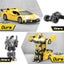 Rechargeable Remote Control Transforming Race Car Toy for Kids One-Button Yellow Carousel 5