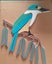 kingfisher(kotare) mosaic tile inlay Carousel 1