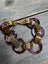 $1 NO RESERVE - Vintage Bracelet purple and gold tone Carousel 1