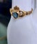 9ct gold with topaz stone claddagh ring . Carousel 11