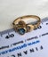 9ct gold with topaz stone claddagh ring . Carousel 12