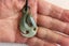 BEAUTIFUL New Zealand**INANGA FLOWER ** POUNAMU KORU PENDANT #156 Carousel 1