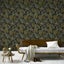 Wallpaper. Botanical Night - Black. 4 roll bundle Carousel 5