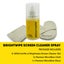 BRIGHTWIPE Screen Cleaner Spray - 200ml Bottle + 1 Microfibre Cloth and Glove Carousel 6