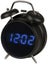 BLUE DISPLAY LED ALARM CLOCK FM RADIO RETRO MODEL Carousel 1