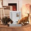 PetScene Automatic Cat Feeder Waterer Set Smart Pet Dog Food Water Dispenser Carousel 6