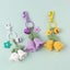 Womens Crochet Bell Orchid Keychain With Bell Knitted Keyrings Bag Pendant Decor Carousel 2