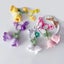Womens Crochet Bell Orchid Keychain With Bell Knitted Keyrings Bag Pendant Decor Carousel 3