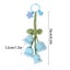 Womens Crochet Bell Orchid Keychain With Bell Knitted Keyrings Bag Pendant Decor Carousel 6