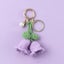 Womens Crochet Bell Orchid Keychain With Bell Knitted Keyrings Bag Pendant Decor Carousel 14