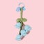 Womens Crochet Bell Orchid Keychain With Bell Knitted Keyrings Bag Pendant Decor Carousel 18
