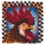 Caron Wonderart Latch Hook Kit - Rooster - 12" x 12" Carousel 1