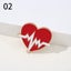 Medical Heartbeat Stethoscope Brooch Pin Enamel Brooches Nurse Badge Jewelry Carousel 13