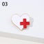 Medical Heartbeat Stethoscope Brooch Pin Enamel Brooches Nurse Badge Jewelry Carousel 14