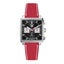 Epsom Leather Watch Band for TAG Heuer Monaco - Quick-Release - Wine Red (2439) Carousel 1