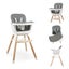 Fraser Country 6-in-1 Wooden Adjustable High Chair - Dark Grey Carousel 1