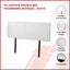 PU Leather Double Bed Headboard Bedhead - White Carousel 4