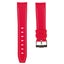 Textured Curved End Rubber Watch Strap - Navy with White Stitch (2405) Carousel 1