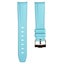 Textured Curved End Rubber Watch Strap - Navy with White Stitch (2405) Carousel 1