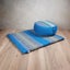 [MANGO TREES] Foldable Zafu&Zabuton Meditation Cushion Set GreyBlue Carousel 4