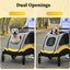 Folding Dog Travel Trolley Large Pet Carrier Cat Dog Jogger with Braked Wheels Carousel 9