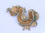 Vintage Cobra Serpent Holy Grail book piece by Brooch pin by Har 1959 Carousel 8