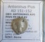 #o062# Roman silver denarius coin of Antoninus Pius from 151-152 AD Carousel 1