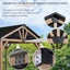 5710 L x 3360 W x 2950 H Outdoor Patio Cedar Wood Gazebo Pitched Roof Hard Top B Carousel 7
