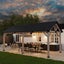 5710 L x 3360 W x 2950 H Outdoor Patio Cedar Wood Gazebo Pitched Roof Hard Top B Carousel 4