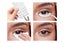 4 Pairs Of Reusable Eyelashes With Eyelash Tweezers Eyelashes Kit-Style 2 Carousel 3