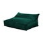 Cadence & Co. Wilde Ribbed Luxe Fleece Double Sofa Bean Bag Lounge Cover Emerald Carousel 5