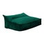 Cadence & Co. Wilde Ribbed Luxe Fleece Double Sofa Bean Bag Lounge Cover Emerald Carousel 6