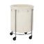Rolling Laundry Basket - Cream Carousel 1