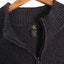 Chunky Knit Calvin Klein Steel Blue Knit Half Zip Sweater XL Carousel 4