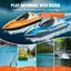 RC Boat for Kids,Remote Control Boat,Racing Boat with LED Light &#38; 4 Recharge Carousel 10