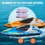 RC Boat for Kids,Remote Control Boat,Racing Boat with LED Light &#38; 4 Recharge Carousel 12