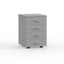 Knight's Eko 4 Draw Mobile Cabinet - Silver Carousel 1