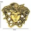 Vintage Medusa Brooch Greek Mythology Snake Figure Pin 2 Colours Carousel 3