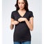 Ripe Maternity Embrace Nursing Tshirt Feeding Pregnancy Top White Black Carousel 3